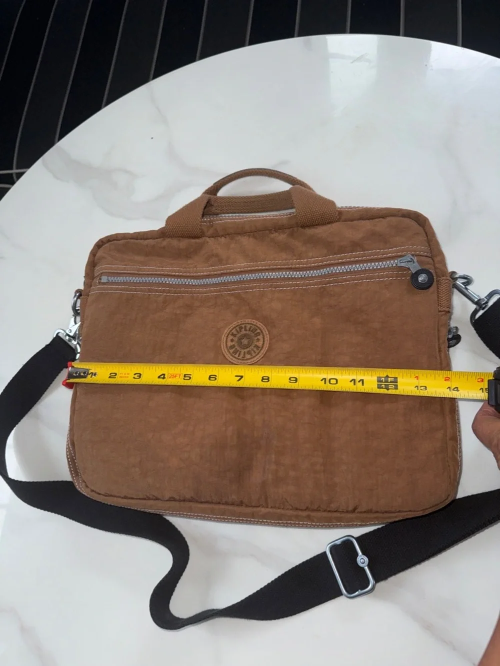 Kipling Brown Laptop Crossbody Briefcase
